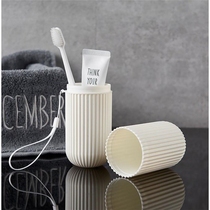 Travel toothbrush box portable wash cup tooth rinse cup set cylinder large toothpaste tube toothpaste storage box
