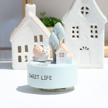 Snail rotating music box Music Box Music Box Music Box birthday gift girl New Years Eve girl to Alice send girl