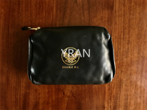 YRANR RL Italian leather calf leather American retro hand grab bag zipper containing bag