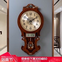 European clock wall clock living room mute creative big wall watch American retro home creative clock modern quartz clock