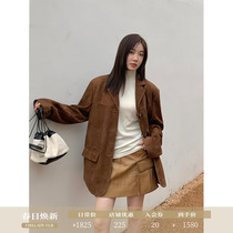 Yan Zhin Sydneys past New Zealand imports anti - velvet sheep skin classic retro - collar coat coat