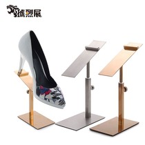 Shoe display rack shoe shop shoe shelf gold shoe bracket creative men and women stainless steel display props