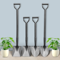 Integrated carbon steel shovel tip shovel square shovel shovel iron shovel shovel iron dig sand agricultural home seed Vegetable Shovel Garden Tool