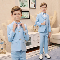 Childrens suit suit mens three-piece handsome boy flower girl dress small suit British Big Boy coat