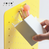 Hole plate nail-free box installation and storage accessories rack with simple pen holder multi-function partition shelf