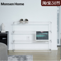 MonsenHome acrylic shoe rack Home doorway Entry into the family Xuanguan Nets Red Modern Placement Collection Designer