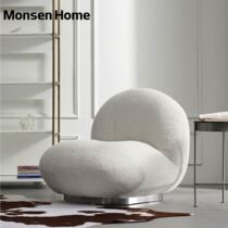 MonsenHome Cloud Sofa Mesh Red White Fatter Light Extravaganza Sydney White Small Sofa Swivel Single Chair
