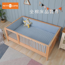 petitlapin Korean Crib Bed Wai Cotton Anti-collision Bedding Bed Wai Kit Removable