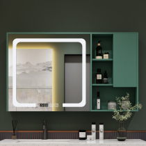  Smart bathroom mirror cabinet with LED light anti-fog wall-mounted Feng shui bathroom vanity bathroom defogging mirror separate
