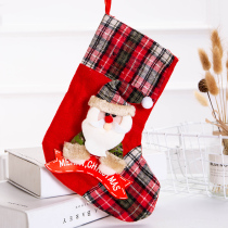 Christmas Christmas decorations Old Man socks children candy gift bag Christmas gift bag hanging socks