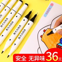 Cat guest hook pen oily double-headed marker black children's painting hand-painted fine hook mark pen art