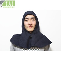 Spring and summer black denim with brim shawl cap Labor protection handling dust cap Work protection hood men and women