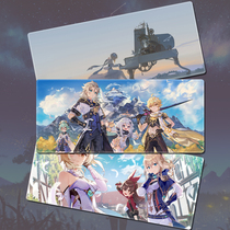 Original God Mouse Pad Oversized Sunny Leigh Clock Away from Ganyu Hu Peach God Li Ling Huas Heart Hai Eight Heavy Divinity Divine Son Secondary Meta-Cartoon Boy Gaming Computer Keyboard Mat 900 * 400 Thickened Customize
