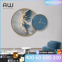 Modern simple living room household fashion decorative wall clock watch Light luxury restaurant net red personality creative wall clock