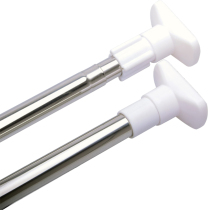 Stainless steel clothes rack Non-perforated telescopic clothes rack Bathroom shower curtain rod Bedroom curtain rod Balcony Roman rod