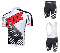 16 Riding Suit White FOX Head FOX Outdoor Mountain Road Car Race Suit Single Car Clothes cycling wear