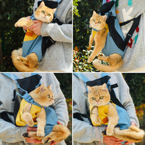 Dogs go out for a double shoulder portable pet backpacker dog bag back dog Kitsch Kitty small and medium dog carrying a chest cat bag