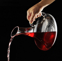 European Bohemian style lead-free crystal oblique mouth with red wine wake-up jug Quick decanter wine separation