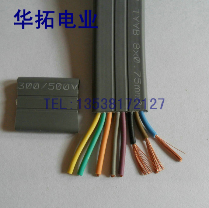 Factory direct electric door automatic telescopic door with 8 core 0.75 square flat cable