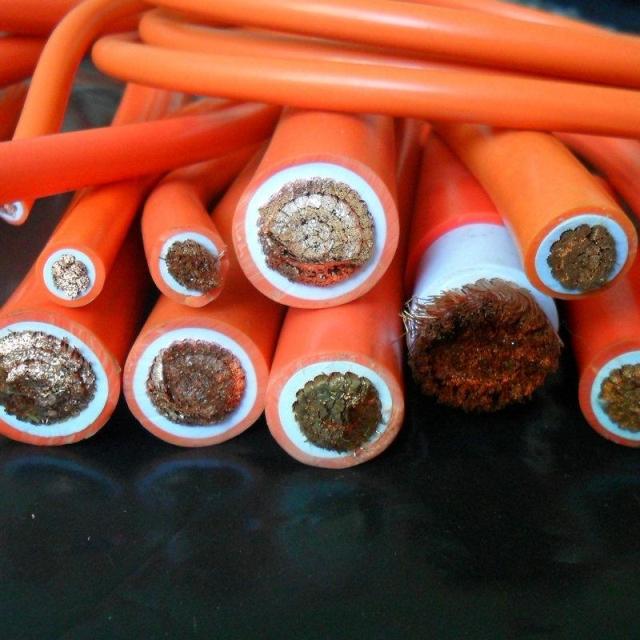 Supply of electroplating acid-alkali-resistant bull wire double glue welding wire welder cable 120 square welding wire