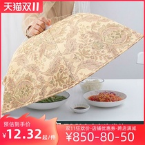 2021 oversized extra large round table cover cover foldable table leftover food cover against flies