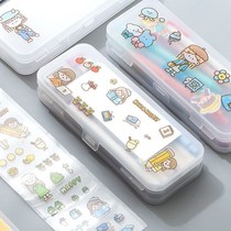 Primary School Student Pen Bag Female Multifunction Cartoon Pencil Case Cute First Grade Large Capacity Lead Pencil Case Kindergarten Boy