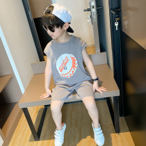 Boy Clothing Boy Vest Shorts Suit Summer Dress 2022 New Handsome Children Summer Foreign Air Sleeveless Wave Clothes