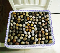 Natural rain stone pebbles massage pad Office massage pad Foot massage pad Portable stone road