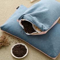 Buckwheat Pillow Grown-up Home Single Jo Mcshell Leather Care Cervical Spine Pillow Core With Pillowcase Helping Sleep A Pair of Costume 2