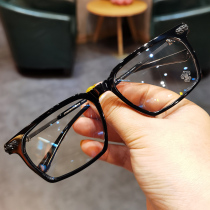 Jane Dan new glasses frame retro men and women plate titanium frame big face plain glasses frame can be equipped with myopia height number tide tide