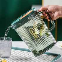 High temperature resistant home cool kettle large capacity heat resistant cold water kettle white open water glass Zakers plastic teapot juice suit