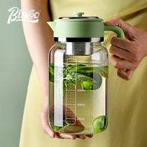 bincoo cold kettle glass cold kettle large-capacity tea making teapot home summer high temperature resistant to dry white boiled water cup