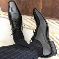 Business Pu Leather Lace-up Footwear Formal Shoes for Men