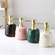 Hotel hand sanitizer laundry detergent bottle light luxury body milk bottle bottle press type shampoo bottle exquisite