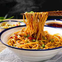 Noodle chef Wuhan hot dry noodles dry alkali noodles to be boiled dry noodles 185g * 10 packs of independent seasoning package