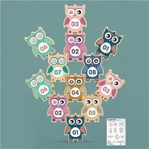 Stack Stacked High Desktop Gaming Toy Owl early parent-child interaction Hengteach Puzzle Children Force Stacks of Leaping Building Blocks