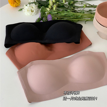 2020 new strapless underwear gathers non-slip thin summer trampoline bra no trace invisible bra
