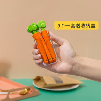 Creative food zero food sealing clip Radish sealing clip bag magnet storage box 5 free refrigerator stickers
