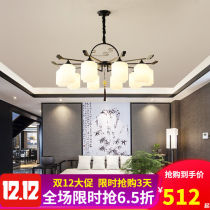 Stone artisans new Chinese chandelier Living room headlights Modern Atmospheric Restaurant Light Duplex Building Hall Lights Retro China Wind