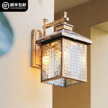 Sacred Art Solar Wall Lamp Courtyard Lamp Outdoor Home Gate Lights Waterproof New Chinese Outdoor Garden Aisle