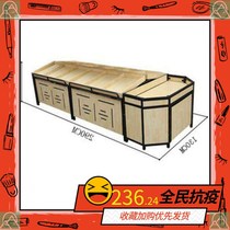 Road Mei supermarket fruit shelf display rack multifunctional fruit shelf vegetable shelf steel wood frame fruit