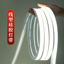 Led flexible silicone lamp with soft casing 24V12 low pressure Ming packed outdoor waterproof embedded linear light bar room