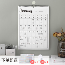 2021 wall calendar Household ins wind creative simple wall-mounted large lattice 365 days hanging calendar schedule Note punch in the whole year calendar calendar posted on the wall 2022 graduate school countdown