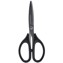 Three Wood (SUNWOOD) 180mm medium Xuan Arc Blade series office scissors black 91127
