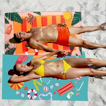 Travel quick-drying bath towel Female seaside vacation non-essential supplies Absorbent beach towel Adult portable swimming towel pad