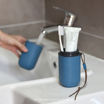 Travel wash cup toothbrush toothpaste portable suit containing box washing bag for business travel supplies mouthwash tooth cup