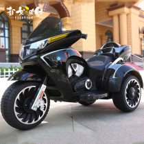 Childrens electric motorcycle can sit on adult Boy double charging tricycle oversized baby toy car dual drive