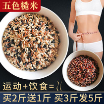 Five-color brown rice new rice 500g northeast grains red rice black rice brown rice coarse grain fitness germ rice fat reduction