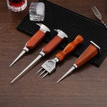 Lion Sheng three-pronged ice cone bar supplies ice chisel ice breaking hammer ice ice ice hockey ball chisel