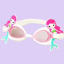Childrens goggles large frame waterproof anti-fog HD professional boys and girls swimming cap diving swimming glasses full set of equipment